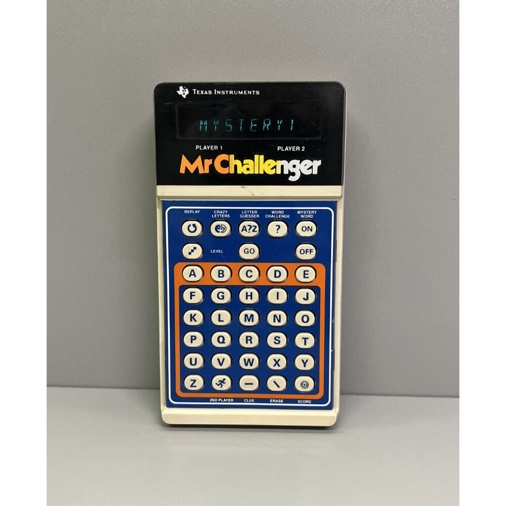 Mr Challenger Texas Instruments Handheld Electronic Game Vintage 1978 *Read*